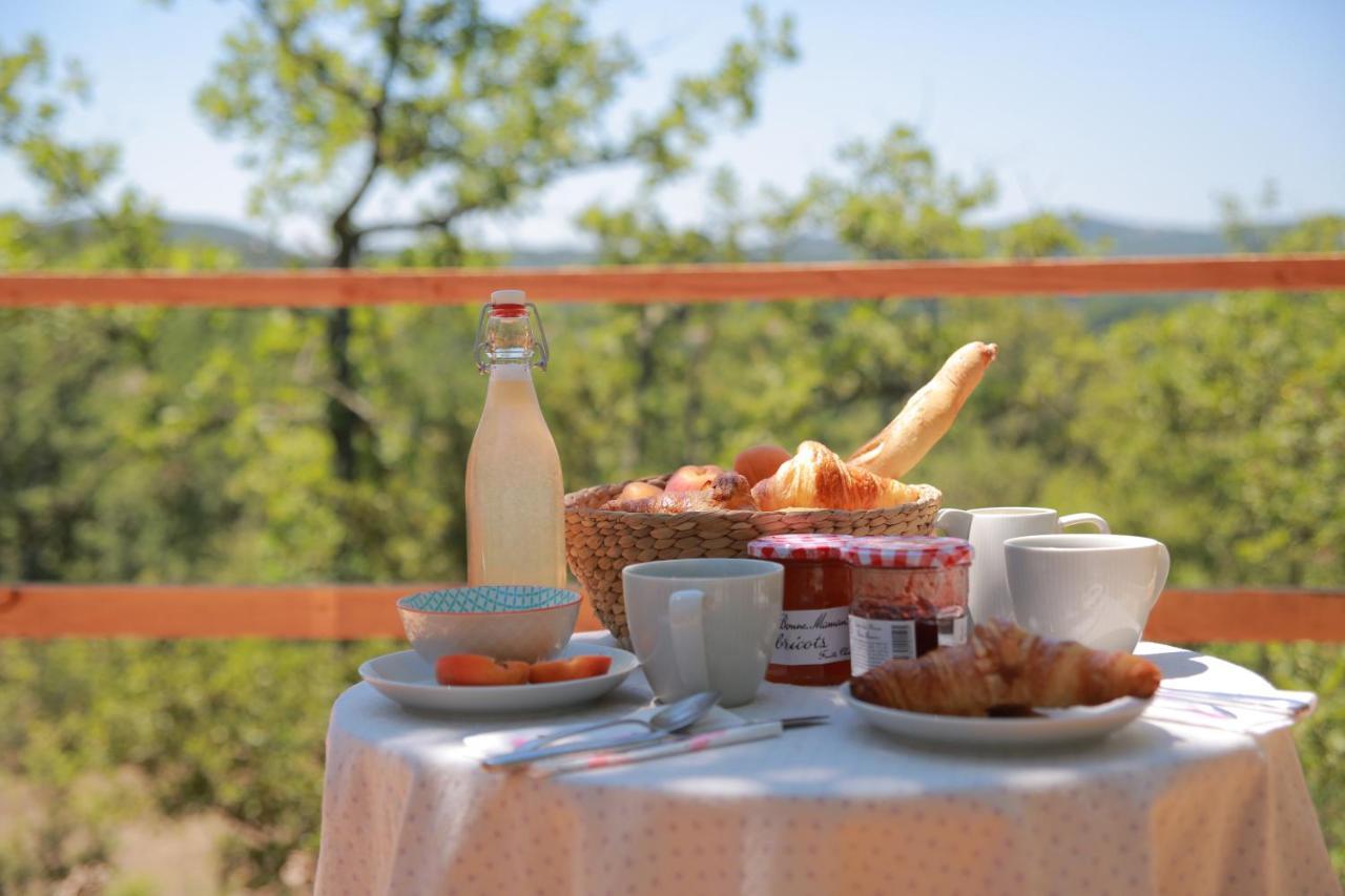 Saint-Paulet-de-Caisson Les Yourtes De Provence מראה חיצוני תמונה